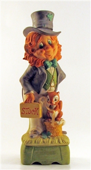 1976 Mr. Lucky Stock Broker Musical Decanter