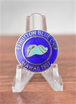 Vintage EF Hutton Blue Chip Lapel Pin - Hawaii 1987