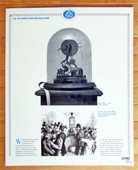 NYSE Laminated Information Revolution Poster