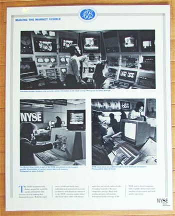 NYSE Laminated Making the Market Visible Poster