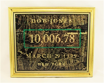 Dow Jones 10,000 Wall Decor