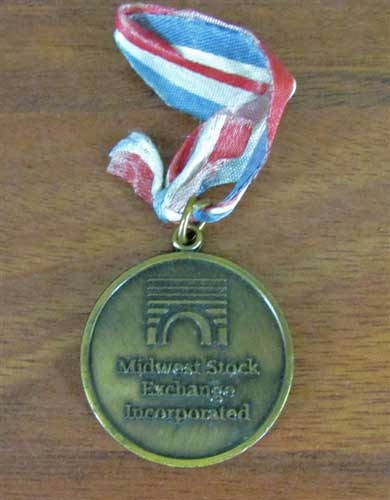 Midwest Stock Exchange Medal
