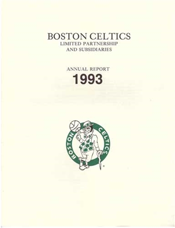 1993 Boston Celtics Annual Report