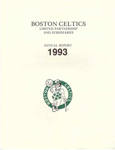 1993 Boston Celtics Annual Report
