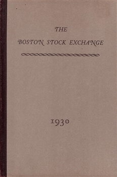 The Boston Stock Exchange 1930