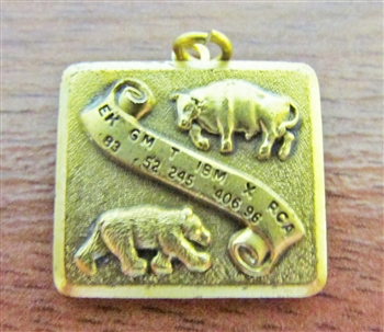 Vintage Bull and Bear Charm