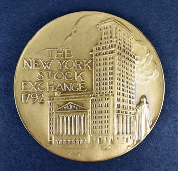 New York Stock Exchange Bull & Bear Medallion -Bronze