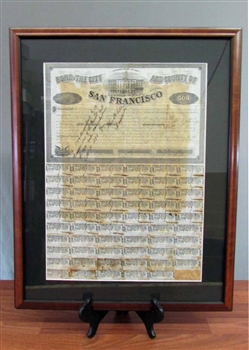 1858 - Bond of the City and County of San Francisco