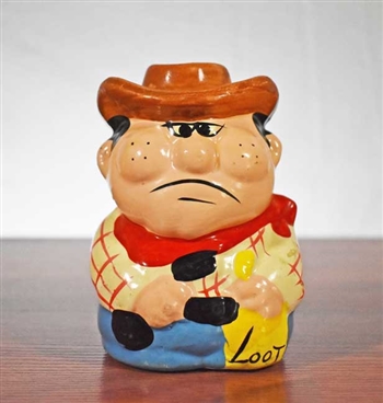 Cowboy Loot Coin Bank - Vintage Bank