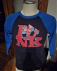 Punk Love design Baseball T - Blue Sleeves