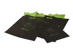 Frosted Colored Merchandise Bags