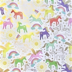 Unicorn Metallic Gold Highlight Wholesale Packaging Gift Wrap