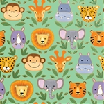 Jungle Animals Metallic Wholesale Packaging Gift Wrap