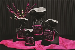 Black Wholesale Non Woven Gift Pouches