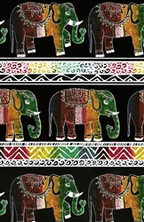 Elephants Embossed Gift Wrap