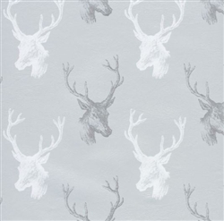 Silver Deer Metallized Gift Wrap