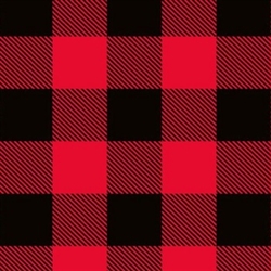 Red Black Buffalo Plaid Wholesale Gift Wrap Packaging