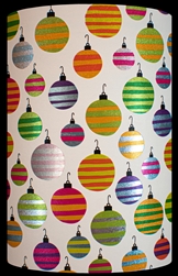 Hanging Around Ornaments Metallized Gift Wrap