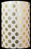 Gold White Dots Metallized Gift Wrap