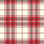 Red Plaid Mania Embossed  Gift Wrap