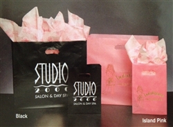 Island Pink Colored Wholesale Frosted Bags