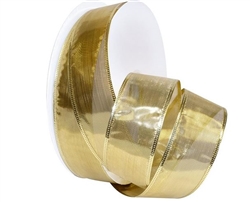 Gold Gleam Wire-Edge Ribbon