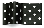 White Dots On Black Gift Tissue