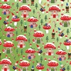 Holiday Gnomes Metallic Green Highlight Wholesale Packaging Gift Wrap