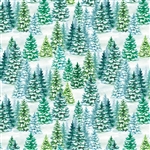 Snowey Trees Pearl Highlight Wholesale Packaging Gift Wrap