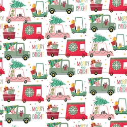 Christmas Cats In Cars Wholesale Packaging Gift Wrap