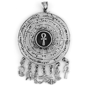 Hieroglyphic Ankh Pendant