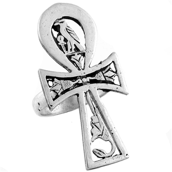 Horus Ankh Ring - Large