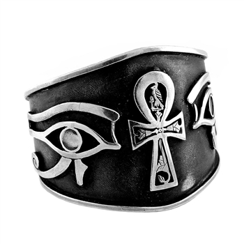 Ankh & Eye of Horus Bangle