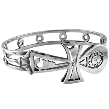 Scarab Ankh Bangle