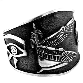 Winged Isis & Eye of Horus Bangle