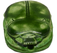 Glazed Stone Scarab (Large, Jade)