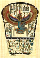 Egyptian Hand-Made Papyrus Painting - Goddess Isis