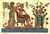 Egyptian Hand-Made Papyrus Painting - Royalty cruising the Nile