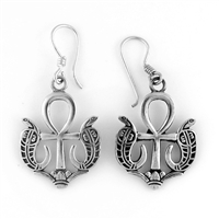 Serpent Ankh Earrings - Large