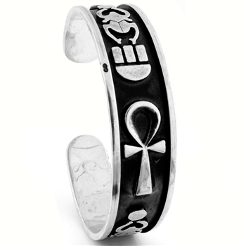 Scarab & Ankh Bangle