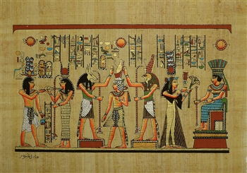 Crowning of King Tut Papyrus