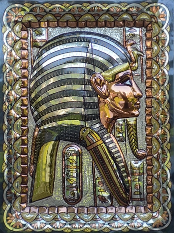 King Tut  Copper Plate 18x13