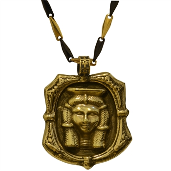 Bronze Ma'at Hieroglyphic Pendant | Egyptian Jewelry