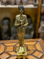 New Egyptian Handcrafted Osiris Gold Leaf Statue 10 inches High