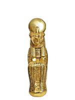 New Egyptian Museum Replica Sekhmet Gold Leaf Statue 10 inches high