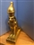 New Egyptian Museum Replica Horus Stone Statue Gold Leaf 11 inch high