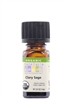 Aura Cacia Organoc essential oil of clary sage, .25 fl. oz, 7.4 ml