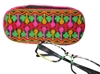 Soft-sided embroidered eyeglass case.  A Fair Trade Item.