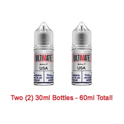 Ultimate Vapor Salts USA Tobacco E-Liquid 60ml - Made in the USA!