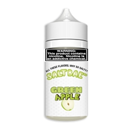 30ml of Salt Bae Nicotine Salts Green Apple E Liquid - Hand Made in the USA!